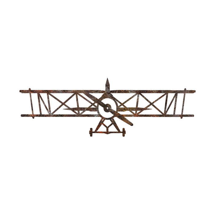 Wallity Rusty Airplane Escultura de pared